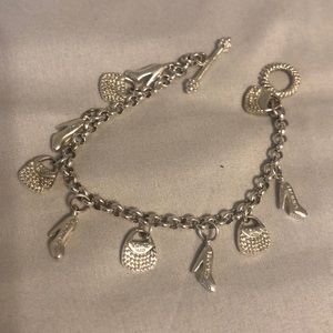 Vintage t&co charm bracelet